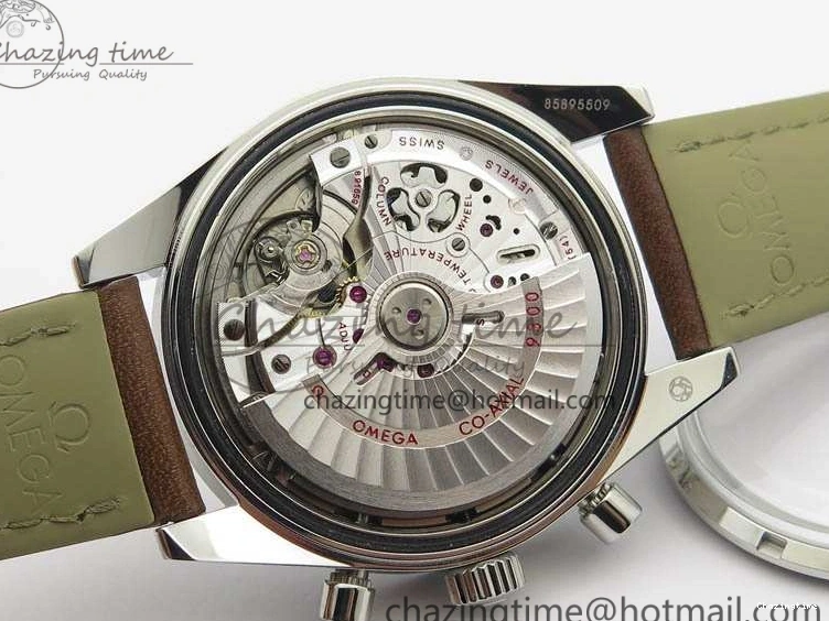 0429 Speedmaster ’57 Co-Axial OMF 1:1 Best Edition White Dial Silver Markers A9300 (Free Leather Strap) Efficient 8133